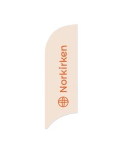 Duk til beachflagg - 2,25 meter - Norkirken Beige